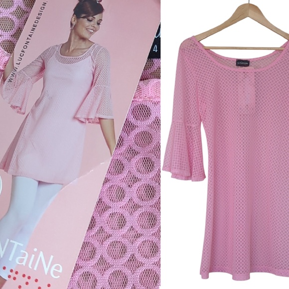 Luc Fontaine Pink Twilight Tunic Dress - Picture 1 of 9